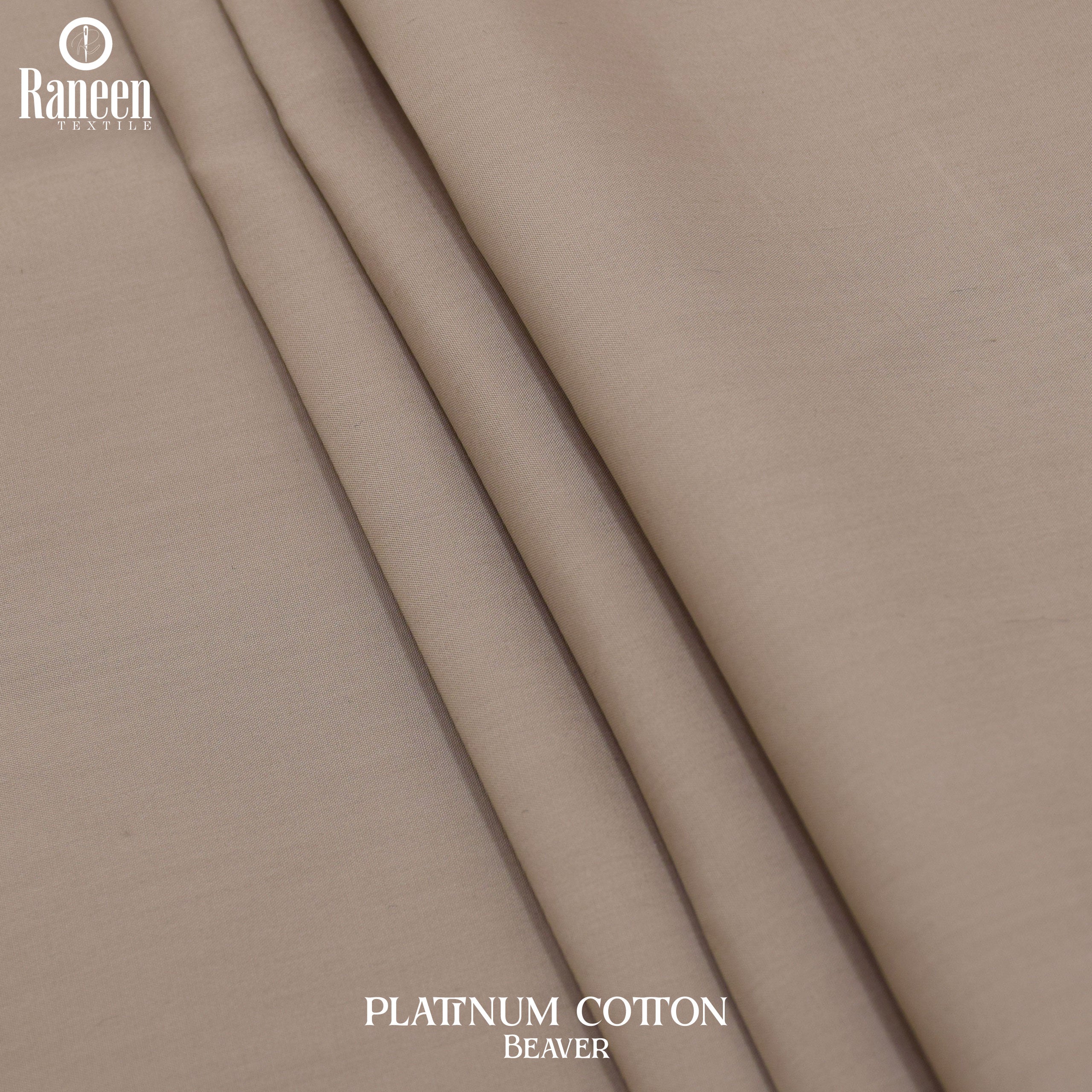Unstitched Beaver Platinum Cotton Suit