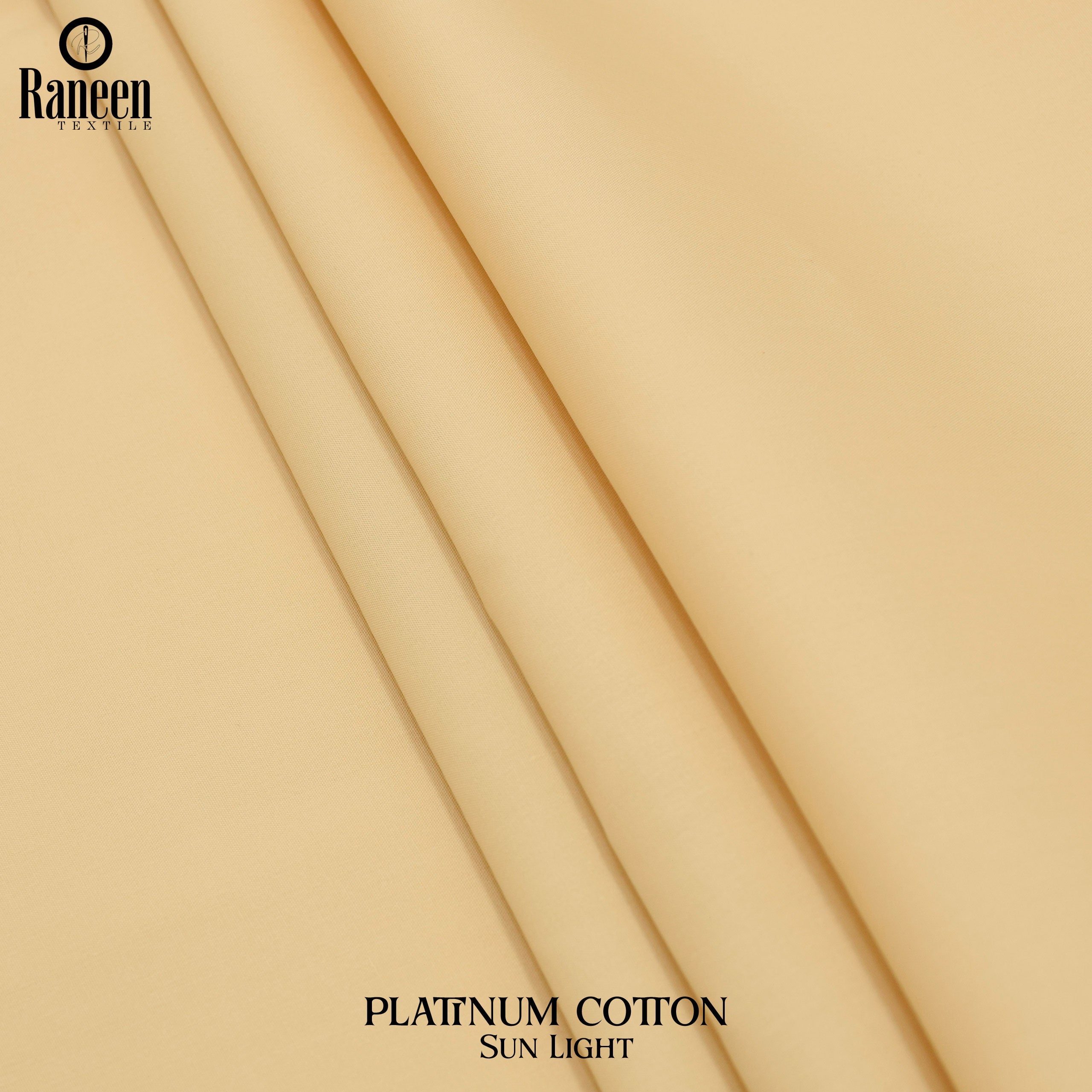Unstitched Sun Light Platinum Cotton Suit