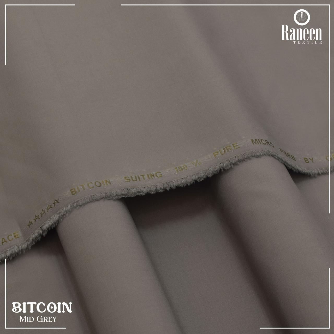 Unstitched Mid Grey Bitcoin Wash & Wear