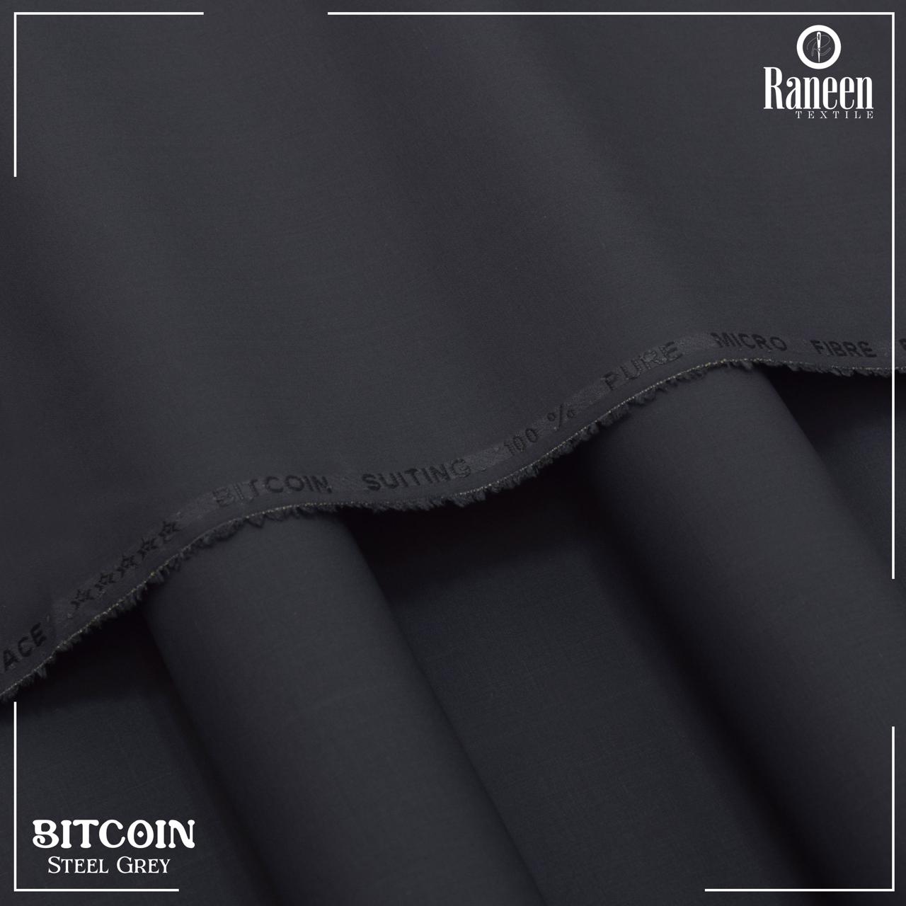 Unstitched Steel Grey Bitcoin Wash & Wear