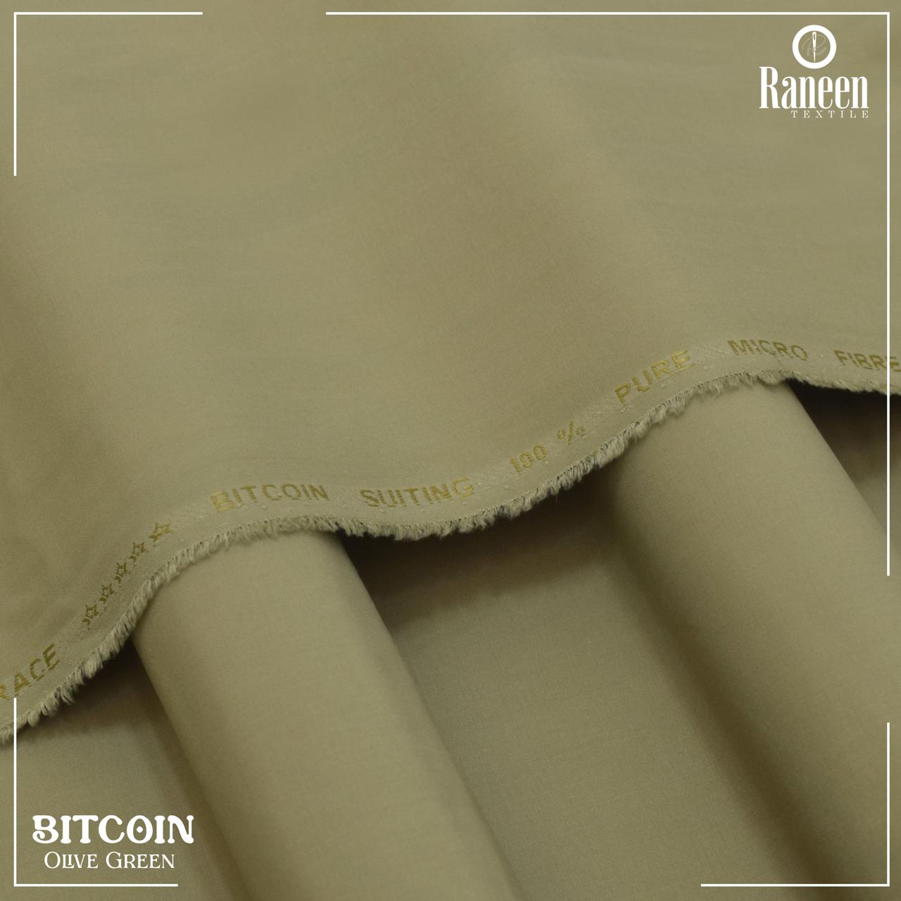 Unstitched Olive Green Bitcoin Wash & Wear