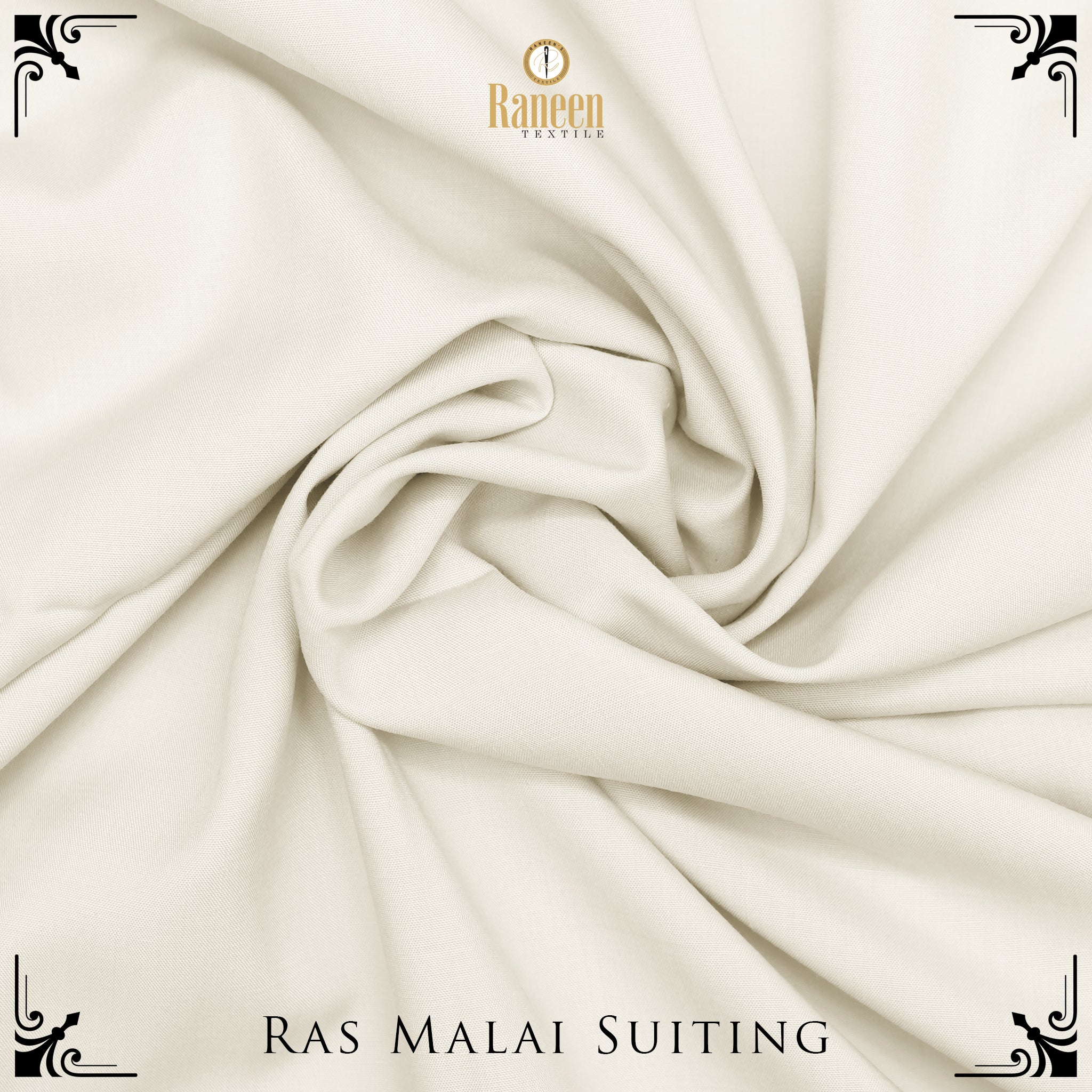 Unstitched Off-White Wash N Wear Rasmalai Gold Suit